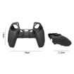 PS5 Gamepad White Silicone Case + 8 Hats, Anti-Skid Cover - 4