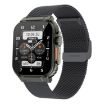 A70 Health IP68 Waterproof Bluetooth Call Smart Watch (Black Steel) - 1