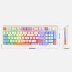 XUNSVFOX K94 Wireless Bluetooth Mechanical Gaming Keyboard Sea Salt - 3