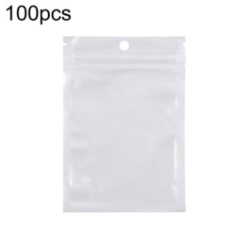 100pcs 8x11cm Pearlescent Film Ziplock Bags - Translucent Plastic - 1