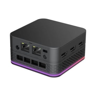 T9 Plus N100 DDR5 16G+256G Mini PC, Dual LAN, 3 HDMI 4K, US Plug - 1