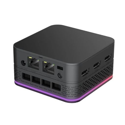 T9 Plus N100 DDR5 16G+256G Mini PC, Dual LAN, 3 HDMI 4K, US Plug - 1