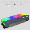 COOLMOON CM-M2A M.2 2280 SSD Cooler 5V ARGB Heatsink (White) - 4