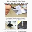 53pcs Plastic Repair Tool Car Bumper Kit, US Plug - 6
