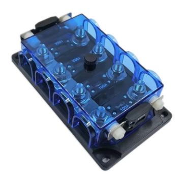 Four-way ANM Plug-in Car Yacht Fuse Holder with 2 Spare Fuses - 1