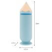 Large Capacity Silicone Pencil Case - Dirty Resistant (Brown) - 3