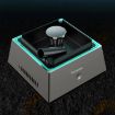 Domkaka TS-20 Silver Electronic Ashtray Air Purifier with Light - 1