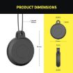 Waterproof Black Airtag Pet Tracker Protective Case Plastic - 3