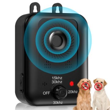 Ultrasonic Non-Shock Dog Barking Deterrent Device - Black - 1