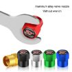 Green 4pcs Car/Motorcycle Valve Cap Tire Decoration Set - 4