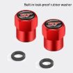 Green 4pcs Car/Motorcycle Valve Cap Tire Decoration Set - 5