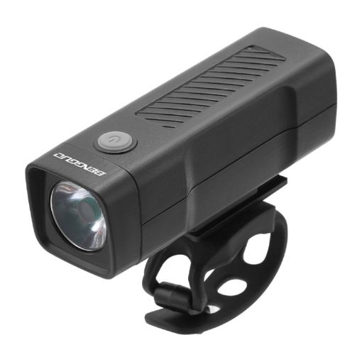 BENGGUO Rechargeable Bicycle Front Light Flashlight, 3 Modes, Black - 1
