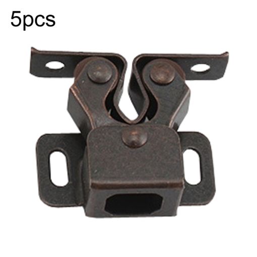 Antique Style Door Clips: 5pcs Closet Cabinet Catches, Red - 1