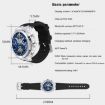 WS-37 1.43" AMOLED Smart Watch IP67 Health Monitor Bluetooth Blue - 3