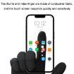 WEST BIKING L Black Anti-slip Breathable Touch Screen Cycling Gloves - 3