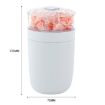 USB Flower Air Humidifier with Colorful Light, 230ml (Pink) - 3
