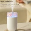 USB Flower Air Humidifier with Colorful Light, 230ml (Pink) - 4