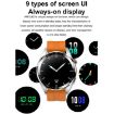 1.43" AMOLED Smartwatch, HR & BP Monitor, Bluetooth, Black Leather - 4