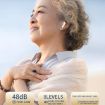Bluetooth 64-Channel Hearing Aid with Digital Charger (White) - 2