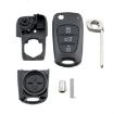 Hyundai/Kia 3-Button SUV Folding Car Key Shell - 5