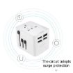 USB & USB-C Travel Plug Adapter - Universal Charger (Black) - 5