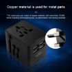 USB & USB-C Travel Plug Adapter - Universal Charger (Black) - 6