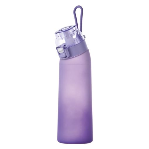 Purple 700ml BPA-Free Tritan Sports Water Bottle with Straw - 1