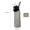 700ml Blue Tritan Sports Water Bottle with 8 Fruit Scent Rings - 3