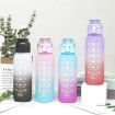 Gradient Blue Pink Tritan Water Bottle - 1000ml Large Capacity - 2
