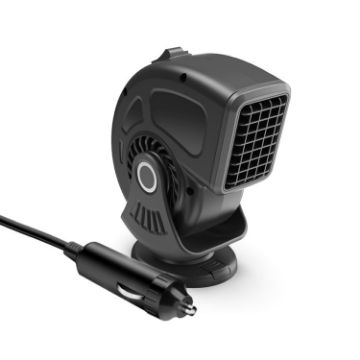 24V Black Portable Car Heater Fan Defogger - 1
