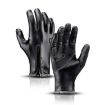 Kyncilor XL Black Winter Thermal PU Gloves, Touchscreen, Windproof - 1