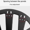 Concealed Shoe Rack Steel Flap Fittings, Single Layer Black 1 Pair - 6