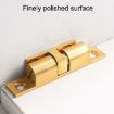 Small Gold 2pcs Cabinet Magnetic Spring Buckle Ball Door Sucker - 4