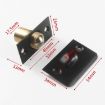 Antique Red Stainless Steel & Copper Door Bumbler Lock - 3