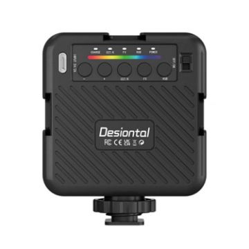 Desiontal X1 Portable RGB Cell Phone Streaming Fill Light - Black - 1