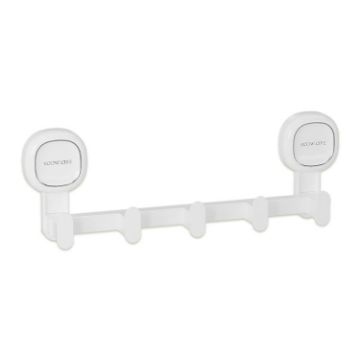Multifunctional Traceless Suction Cup Hook Storage Rack - White - 1