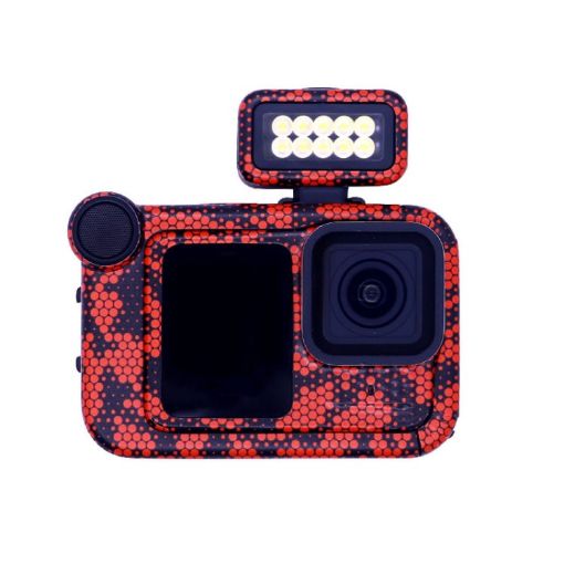 GOPro HERO13 Black Camera Stickers Body Film, Style: 17 Snake Scale Red - 1