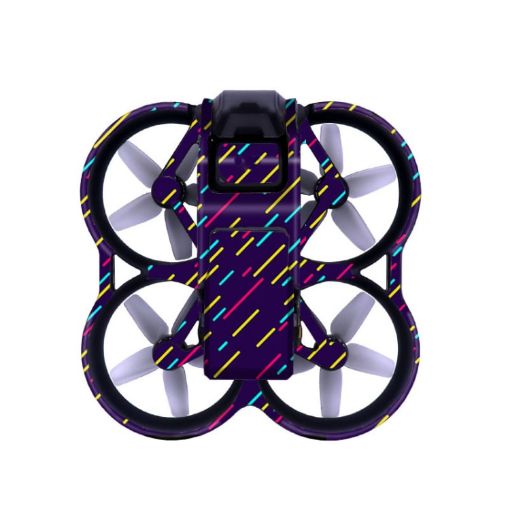 DJI Avata Fuselage Sticker A-04 Colorful Lines, No Adhesive - 1