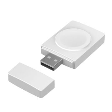 Apple Watch Series USB Magnetic Wireless Charger + Card Reader (White) - 1