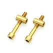 Titanium Alloy Bicycle Seat Post Locking Screws M6x40 Gold - 1