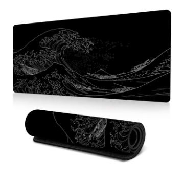 Big Wave Non-Slip Gaming Mouse Pad 300x800x2mm Desk Mat - 1