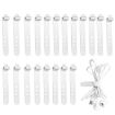 Pack of 100 Black 73mm 3-Hole Silicone Cable Ties and Organizers - 2