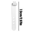 Pack of 100 Black 73mm 3-Hole Silicone Cable Ties and Organizers - 3