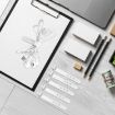 Pack of 100 Black 73mm 3-Hole Silicone Cable Ties and Organizers - 4
