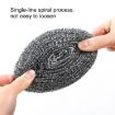 5pcs 40g Steel Wool Ball Scrubber for Dishes, Pots, Pans, Ovens - 5