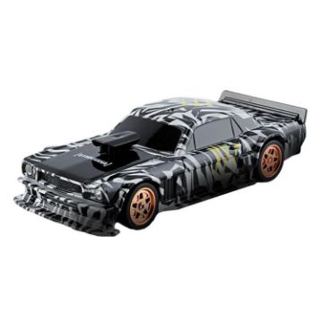 1:43 Mini 4WD Drifting RC Car, 4301G Black Mustang with Gyroscope - 1
