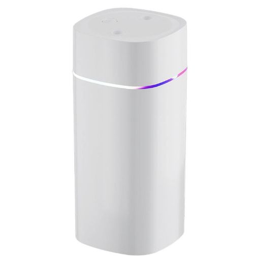 SD08 600ml Car Humidifier USB Dual Spray Air Diffuser (White) - 1