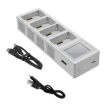 YX Four-Way Color Screen Charger for DJI Mini 4/3 Pro Batteries - 1