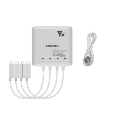 DJI Mini 4/3 Pro Drone YX 4-Way Charger Battery Butler US Plug - 1
