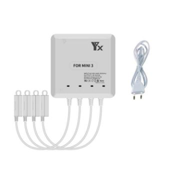 DJI Mini 4/3 Pro Drone YX 4-Way Charger Battery Butler EU Plug - 1